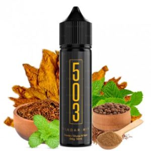 E-liquide 503 - Kashdar Lasso Mint : tabac américain blond + menthol