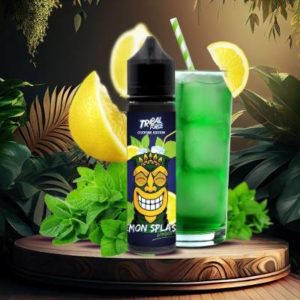 Le e-liquide Tribal Force Lemon Splash Diabolo Mint, savoureux mélange aux notes de menthe et citrons sucrées et pétillantes.
