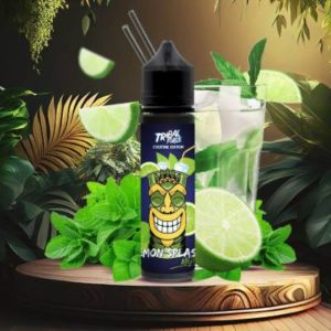 Le e-liquide Tribal Force Lemon Splash Mojito, savoureux mélange aux notes de menthe et citrons sucrées et pétillantes.