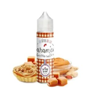 E-liquide Le coq qui vape - Caramel beurre salé, c'est un jus qui vous offre une gourmandise douce, fondante et parfumée.