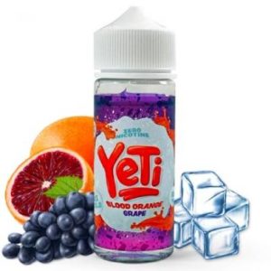 L'e-liquide Yeti Blood Orange Grape. Une mixture délicieuse saveur orange sanguine et raisin, le tout relevé d'une touche de fraîcheur.