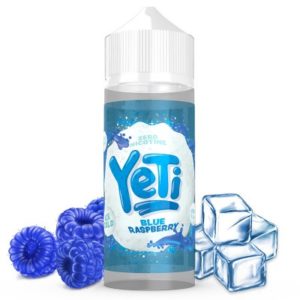 L'e-liquide Yeti Blue Raspberry. Une mixture délicieuse saveur framboise bleue, le tout relevé d'une touche de fraîcheur. 100ml