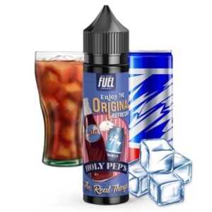 E-liquide Maison Fuel Poppy’s Holy Pep’s est un jus saveur cola et boisson énergisante avec une belle note fraîche. 50ml. Made in France.